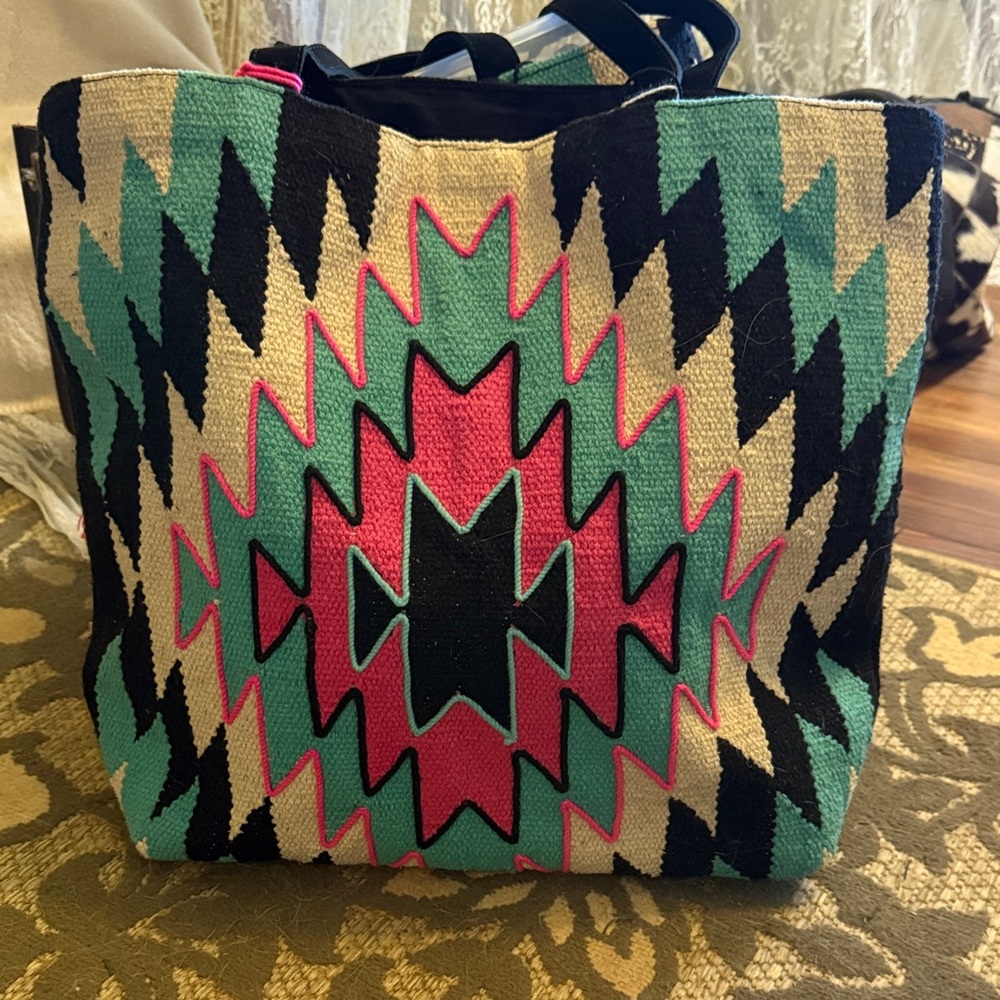 Colorful Geometric Tote Bag